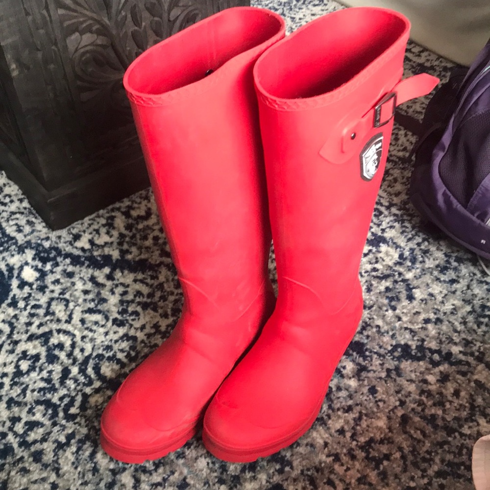 Kamik red rain boots